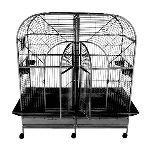 A&E 64"x32"x70" Double Macaw Cage with Removable Divider